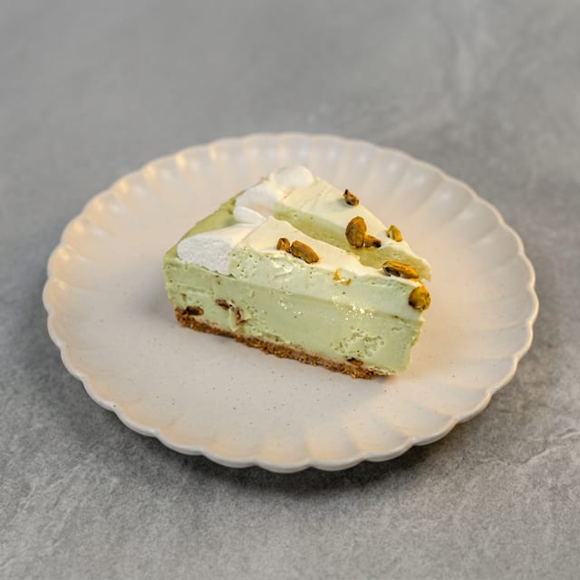 Pistachio Cheesecake.