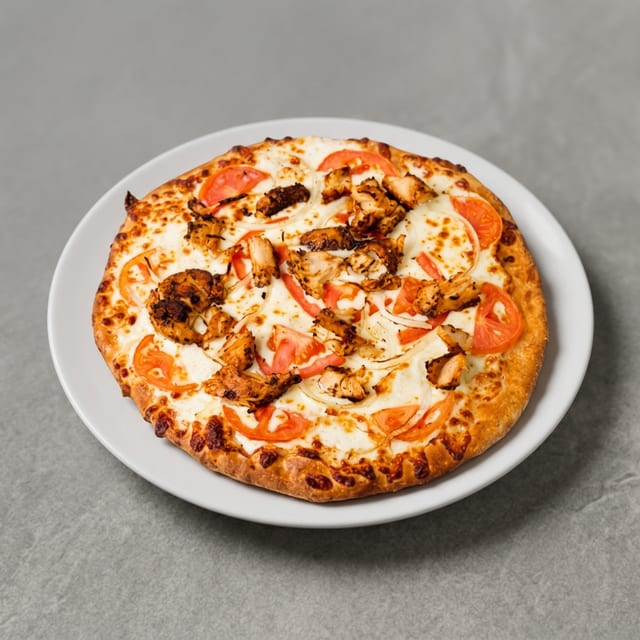 Chicken Alfredo Pizza.